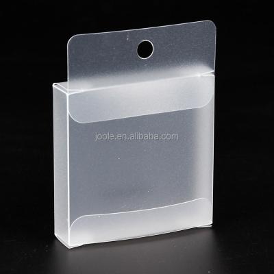 China Recycled Matte Materials PVC Plastic Box Customized Design Hanger Clear Box for sale