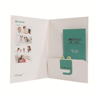 China paper & Cardboard Customized Printing Envelope 300G Copper A4 Paper File Bag With Business Card Slot As Per Artwork for sale