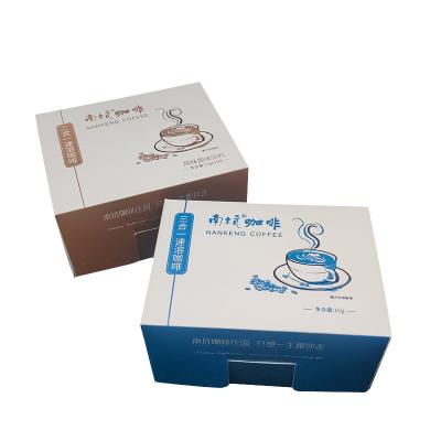 China Square Recycled Coffee Matte Film Card Paper Materials 350GSM Color Printing Box UV Coating Manufacturers Wholesale Custom Low Price for sale