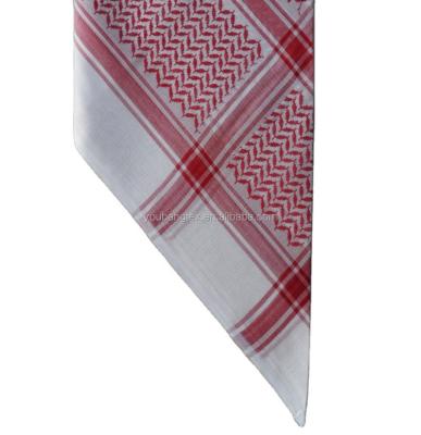 China 100% Cotton Shemagh / Square Keffiyeh Arab Shemagh Scarf for sale