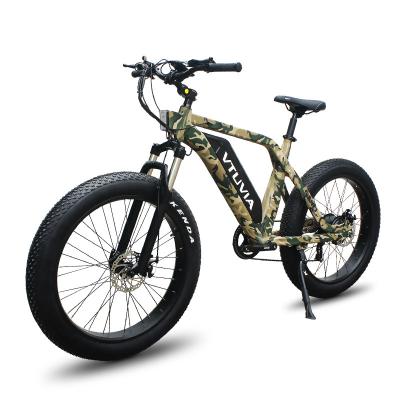 China New Model 26inch Aluminum Alloy 48V 750W Fat Tire Mountain E Bike Aluminum Alloy Frame Dirt Electric Bike for sale