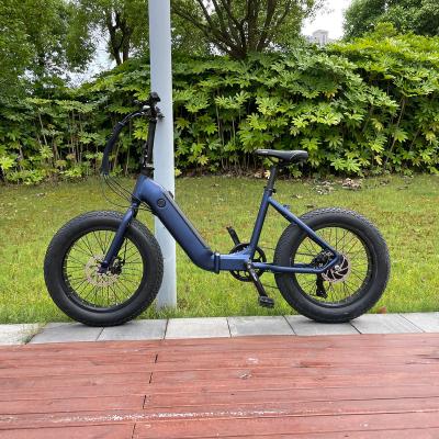 China Electric aluminum alloy tire mountain e bike fat hid battery ebike 48V ebike for sale