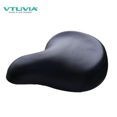 China Bike Saddle PU Leather Single Racing Bicycle Black Seat For Road Beach Mountain Bicycle for sale