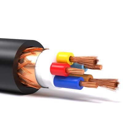 China Flexible Construction RVVP Electrical Cable 1.5mm 2.5mm 4mm Bare Copper 5 Core 6mm for sale