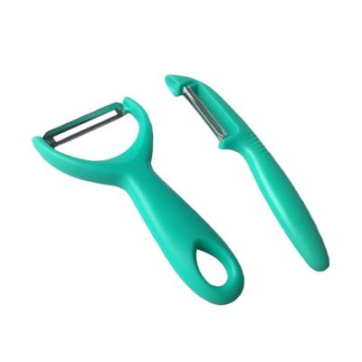 China 2PCS Viable Promotional Potato Peeler and Fruit Peeler with Stainless Steel Blade for sale