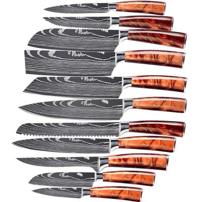 China Viable Japanese Kitchen Knives Set Multifunction Cooking Knife Damascus Steel Chef Knife for sale