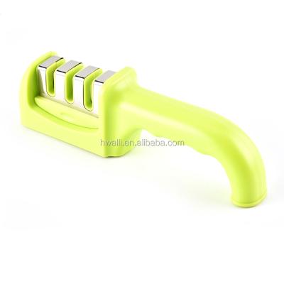 China Amazon Success Knife Sharpener 3 Stage Disposable Hand Held Edge Tool for sale