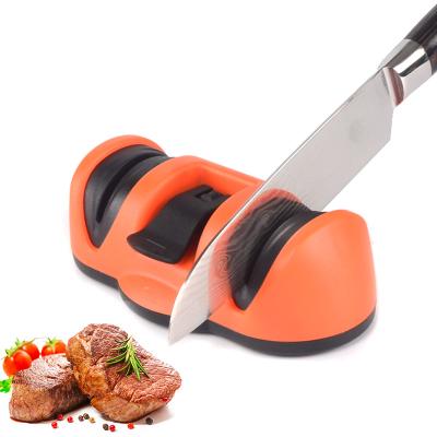 China Mini Manual Stainless Steel Disposable Professional Kitchen Knife Sharpener Handheld Accessories for sale