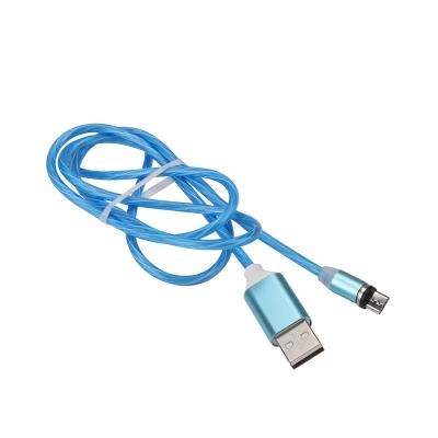 China Hot-selling Factory Wholesale Fast Charging Speed ​​Three-in-One Led M agnetic Data Cable, Usb Fast Charging Data Cable, For Iphone 12/Samsung for sale