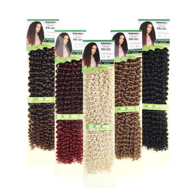 China 100% High Temperature Fiber Japan Zoesoul Freetress 22inch Water Wave Synthetic Bulk Crochet Hair Braid For Braiding Hair Extension for sale