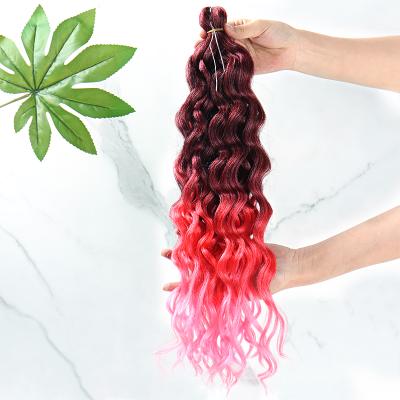 China Synthetic Hair 20inch Loose Wave Tone Colors Crochet Braids Hair Extensions 100g for sale