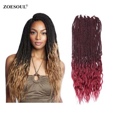 China wholesale kritz 3X Senegal twist Pre-twist 18inch 3X Senegal twist crochet braiding hair for synthetic hair extensions for sale