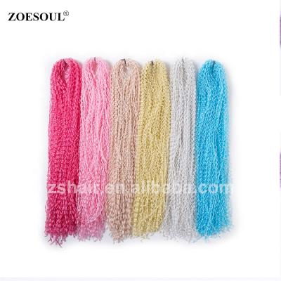 China New Arrival Kinky Curly Zizi Curly Box Braid Crochet Hair 24 Inch Micro ZiZi Braids For Synthetic Hair Extensions for sale