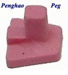 China ( Flat )Dental Lab Ceramic Peg/ Single Pointed Teeth Burning Rack for sale