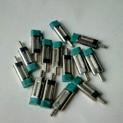 China Metal double pins with metal sleeves and rubber caps ( 1000pcs every box ) for sale