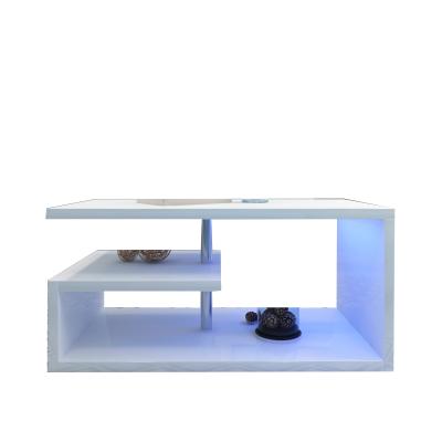 China (Others) 2021 Hot Selling Adjustable Led Coffee Table Luxury Smart Mirrored Coffee Table for sale