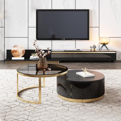 China Customized design luxury lift top extendable coffee table marble luxury for living room for sale