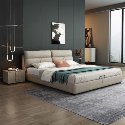 China Modern GZYH Double Bed (Other) Furniture Fabric Bed BED Wholesale Adjustable Bedroom Sectional Home Storage Furniture for sale