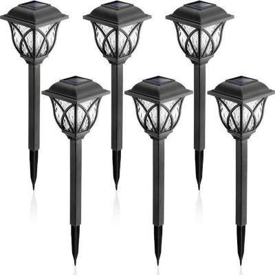 China Low Price Crystal Pathway Stake Garden Outdoor Waterproof Solar Powered Led Garden Lights For Yard Patio Landscape Lighting for sale