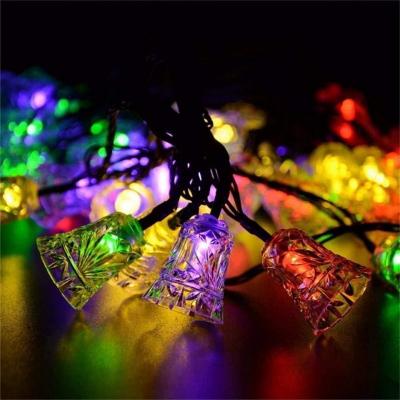 China High Performance 30 Outdoor Christmas Tree Solares Lit Christmas Tree Bells Eco-Friendly Led String Light Waterproof Lampara Christmas Tree for sale