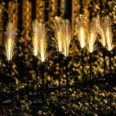 China 2022 Outdoor Waterproof Solar Reed Lights For Home Garden Fiber Optic Pathway Lawn Landscape Lighting Decoration for sale