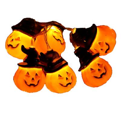 China Fashion Wholesale 20LED Halloween Pumpkin Fairy Lights Battery Operated Indoor Outdoor Decor for sale