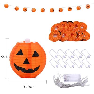 China Fashion 10 LED Latern LED String Lights 2pcs AA Batteries Powered Decoration Light For Ghost Festival Halloween Easter Pumpkin for sale