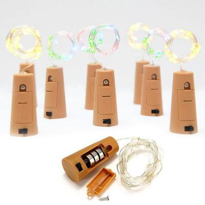 China Residential Wine Bottle Fairy LED String Lights Cork Copper Wire String Lights for New Year Party Wedding Holiday Home Decoration for sale