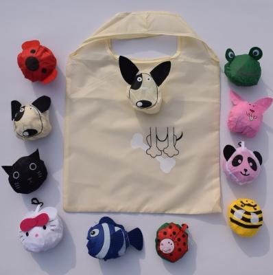 China Factory direct folding animal shape folding shopping bag polyester can be customized logo for sale