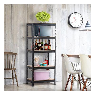 China Corrosion Protection 5-Shelf Shelving Unit Metal Buries Storage Racks Boltless Rack Shelf Bracket Shelving System for sale