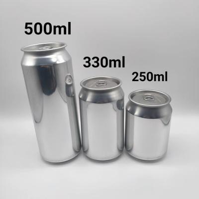 China Custom Printing 190ml 250ml 330ml 473ml 500ml Aluminum Drink Cans For Soft Drinks for sale