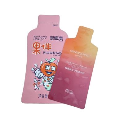 China Disposable Flexible Aluminum Spout Packaging Flat Bottom Pouch For Liquid Beverage for sale