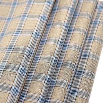 China QUICK DRY Polyester TR Fabric Fashion Boutique TR Fabric Viscous Rayon Grid Printing For Woven Dress for sale