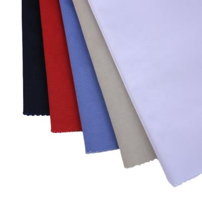 China Antistatic Full Process Breathable Plain Four Seasons Polyester Rolls Shirt Fabric Cotton For Garment for sale