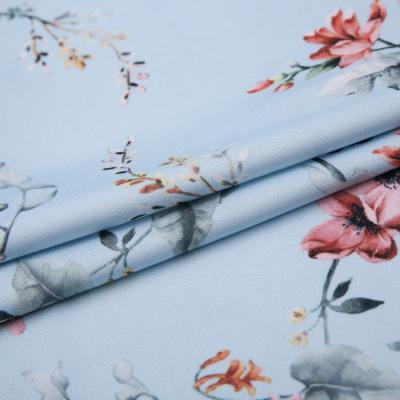 China Metallic make to order 75/36 beautiful floral pattern knitting polyester milk silk dty fabric for clothes for sale