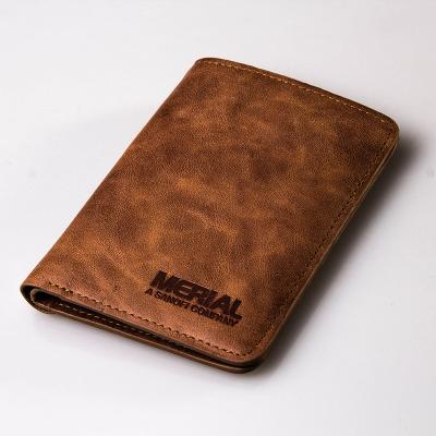 China Custom RFID Factory Horse Leather Crazy Wallet for sale