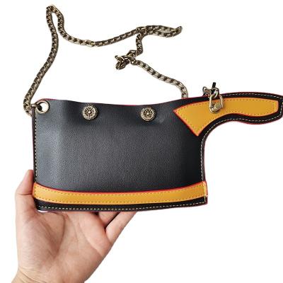 China Fashion Knife Fancy Design Sling Phone Bag Leather Women Coin Purses for sale