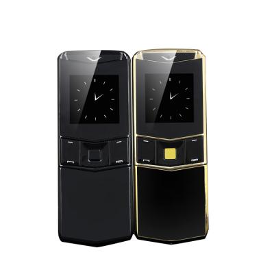 China Card Build In Metal Cell Phone Smallest Mini Dual Sim Filp Slide Body Luxury Mobile Phone V05 for sale