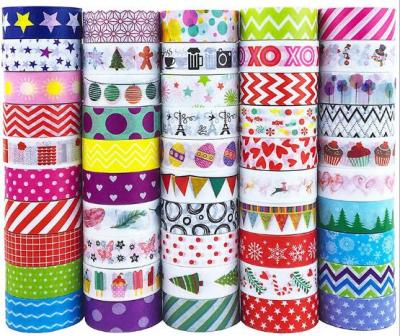 China 1.5mm*5m ANTISTATIC Plants Animal Washi Tape Set Custom Christmas Tape Washi Tape Stock Custom for sale