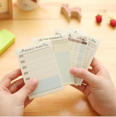 China Other 60sheets Mini Memo Pad Writing Pad Notepad Tear Off Daily Weekly Planner Note Book Plan Schedule for sale