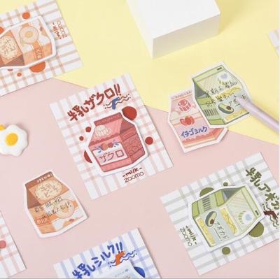 China Other Milk Creative Note Banana Memo Pad Notepad Paper Sticky Stationery for sale