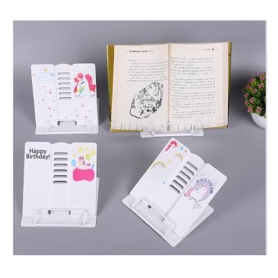 China Adjustable Portable Metal Kids Recipe Page Holder Book Stand For Reading for sale