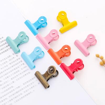 China High Quality Multicolor Metal Office School Stationery Promotion Metal Binder Clip for sale