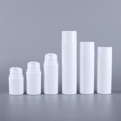 China Personal Packaging 30ml 50ml 80ml 100ml 120ml 150ml Pump Bottle Face Cream Emulsion White Airless Lotion Airless Skin Care Bottles for sale