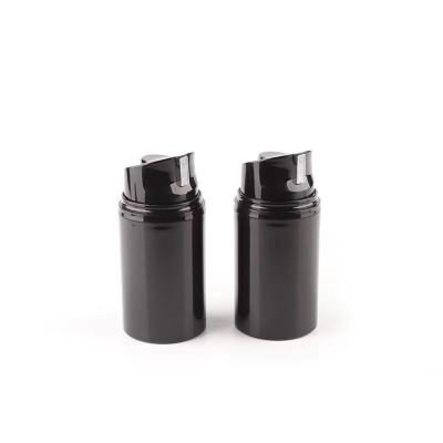 China Black 30ml 50ml 80ml 100m 120ml 150ml Personal Skin Care Packaging Refillable Cosmetic Airless Jar PP Bottle Pump Bottle for sale