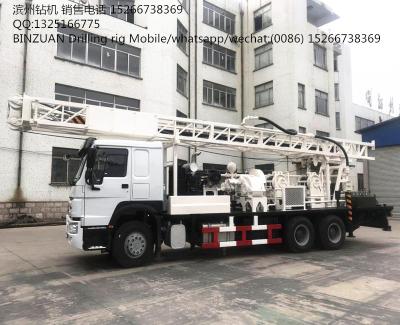 China Well service SINOTRUK HOWO 400m truck mounted water well drilling rig for sale