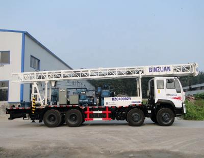 China Economic 400m truck mounted SINO truck chassis water well drilling rig borehole drilling machine for sale