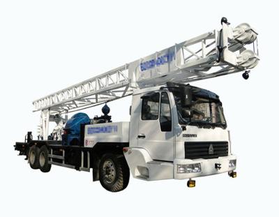 China Farms HOWO 400m truck mounted hydraulic water well drilling rig for sale