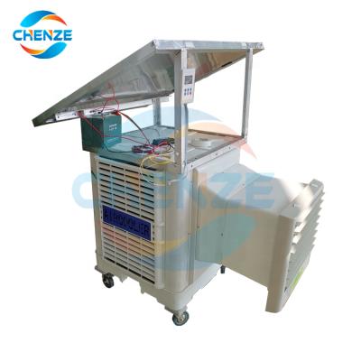 China Solar Hotels And Window Electric Rechargeable Evaporative Air Cooler for sale