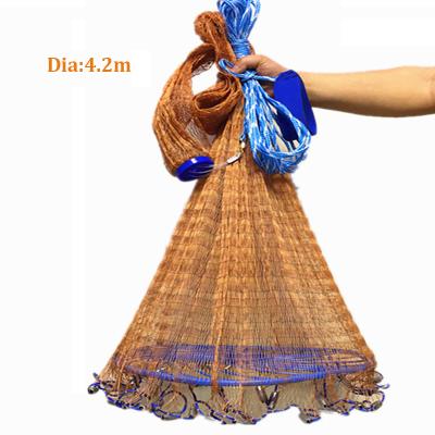 China 13.8 ft Corrosio Resistant Tear Resistant Monofilament Nylon Lines Hand Throw Frisbee Fishing Net for sale